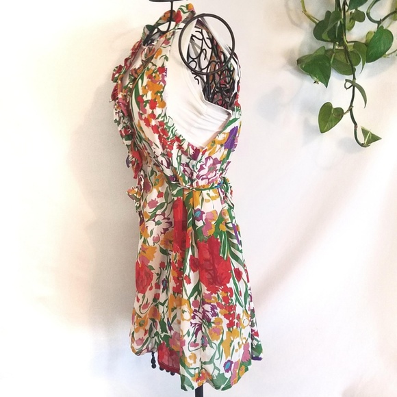 ~~SOLD~~ Forever 21 Floral Sleeveless Button Dress - Picture 5 of 7